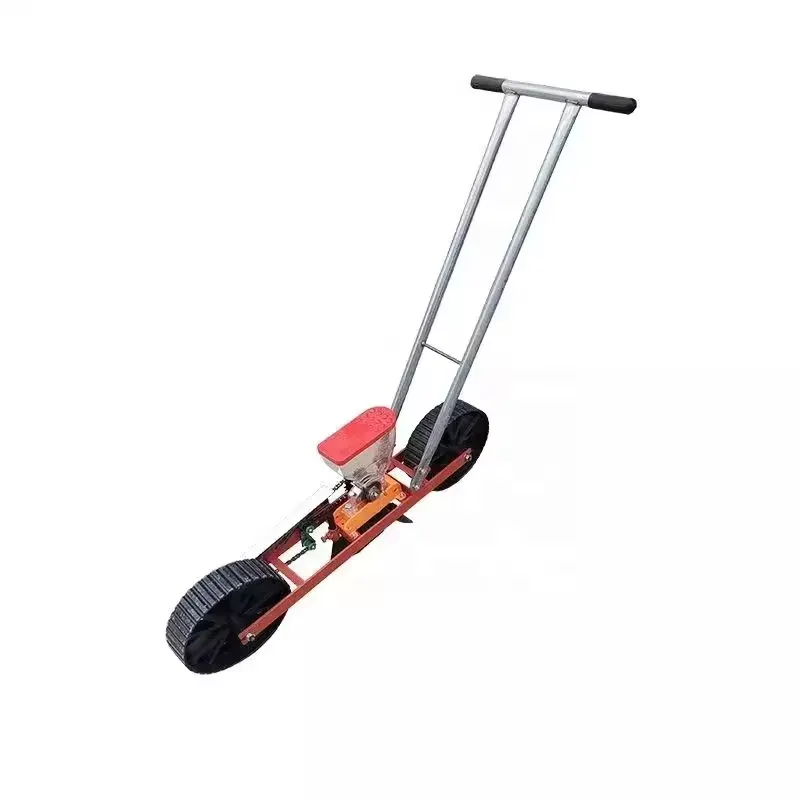 Manual Seeder Hand - เครื่องหว่านเมล็ดพืชแบบพกพาสำหรับการเกษตร ใช้มือผลัก สำหรับเมล็ดพืชขนาดเล็ก เช่น ผักโขม ขึ้นฉ่าย