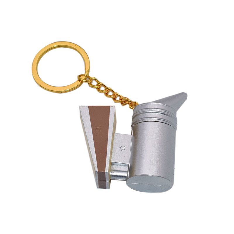 Bee Smoker Tool - พวงกุญแจเครื่องพ่นควันผึ้ง ของขวัญสำหรับคนเลี้ยงผึ้ง ของที่ระลึกการเลี้ยงผึ้ง พวงกุญแจเครื่องพ่นควันผึ้งแบบมีไฟ LED ของขวัญสำหรับคนเลี้ยงผึ้ง