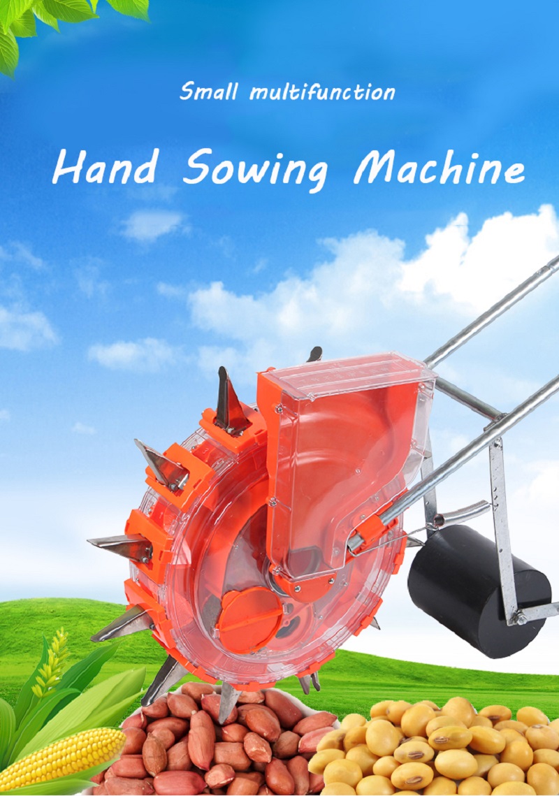 Manual Seeder Hand - Hand Push ข้าวโพด Bean Planter แบบใช้มือข้าว