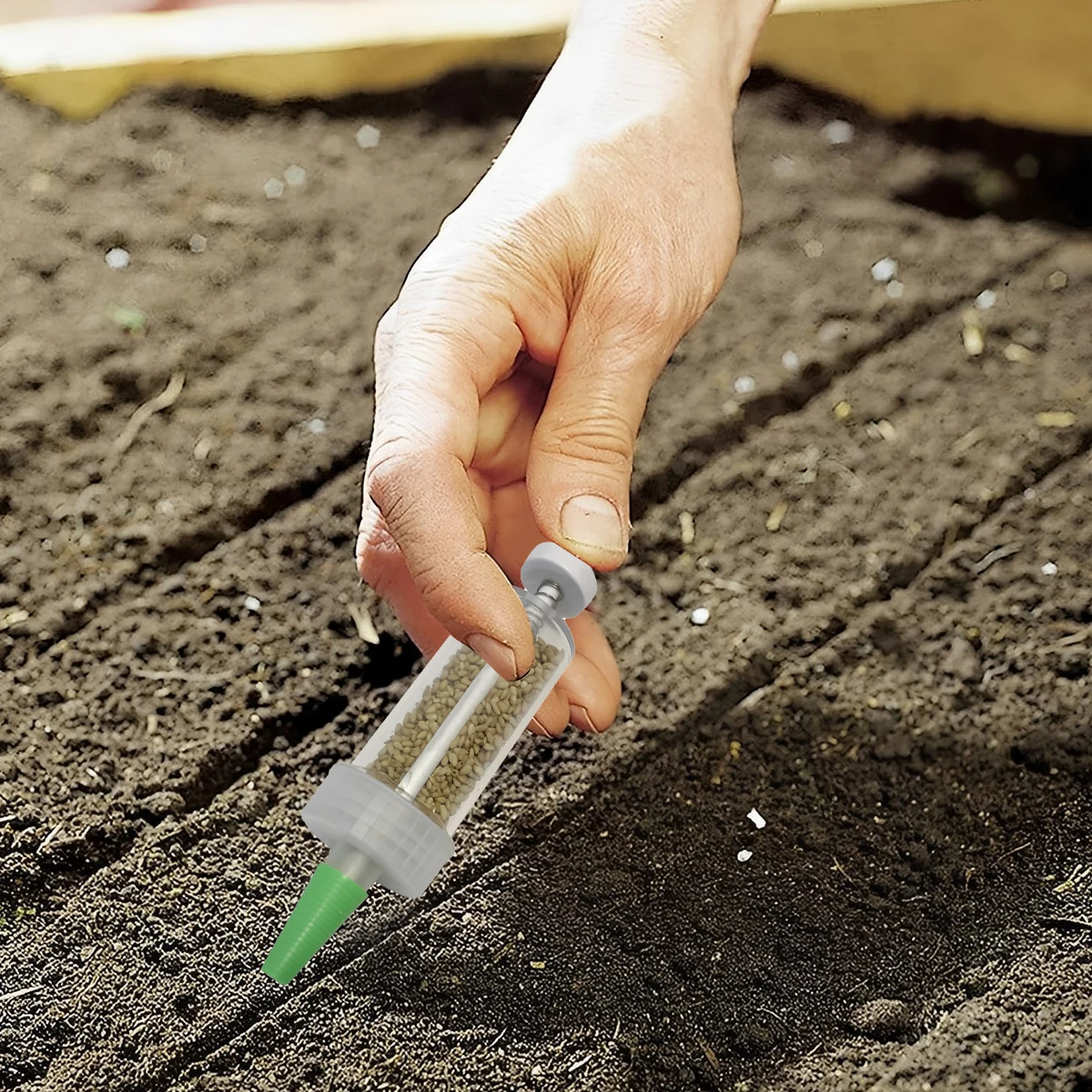 Mini Sowing Seed Dispenser คู่ - Manual Seeder Hand บทวิจารณ์และราคา